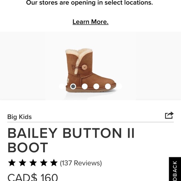 Kids UGG Bailey Button - Picture 4 of 8